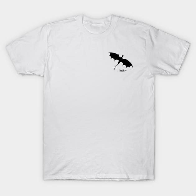 Bea DnD Flying Black Dragon T-Shirt by Bea DnD